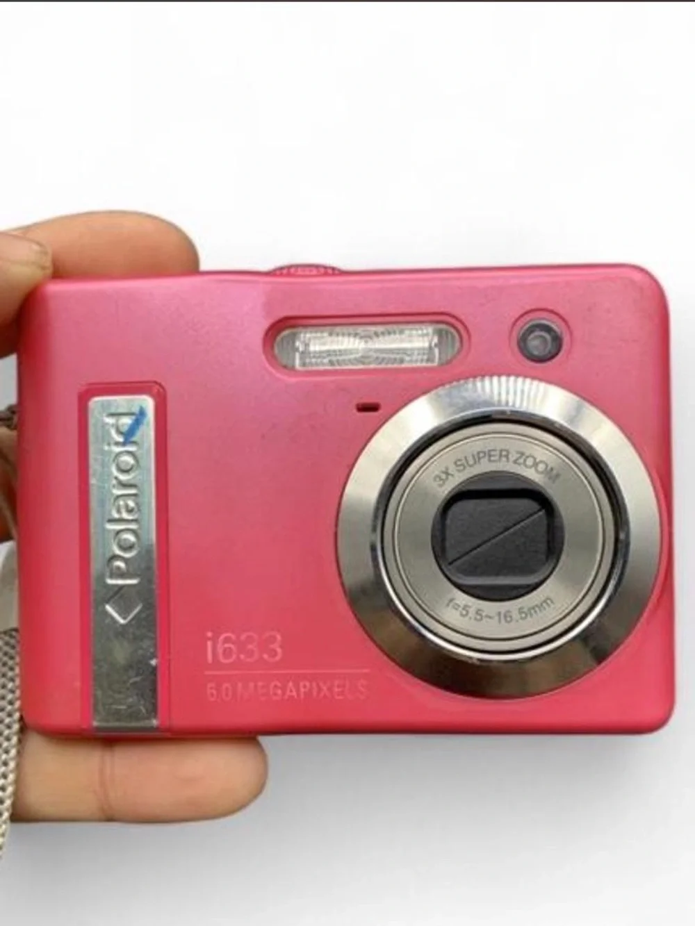 Polaroid Pink Compact Digital Camera with Silver Lens